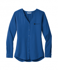 Port Authority® Ladies Long Sleeve Button-Front Blouse