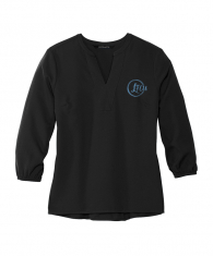 Mercer+Mettle™ Women's Stretch Crepe 3/4-Sleeve Blouse