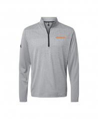 Adidas - Heather Block Print Quarter-Zip Pullover